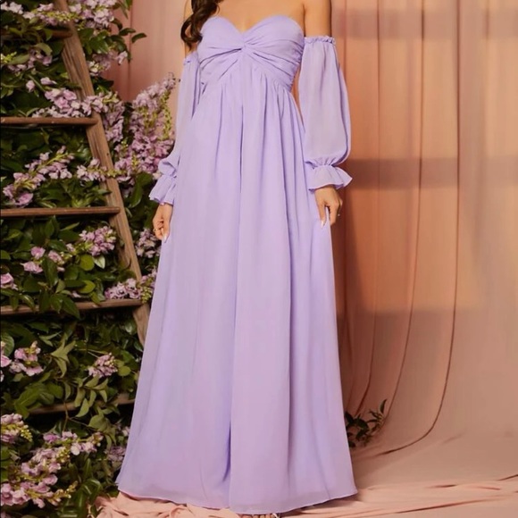 💟 NEW Maternity dress or Party Dress 💜Off Shoulder Dress 💜 - Picture 2 of 3